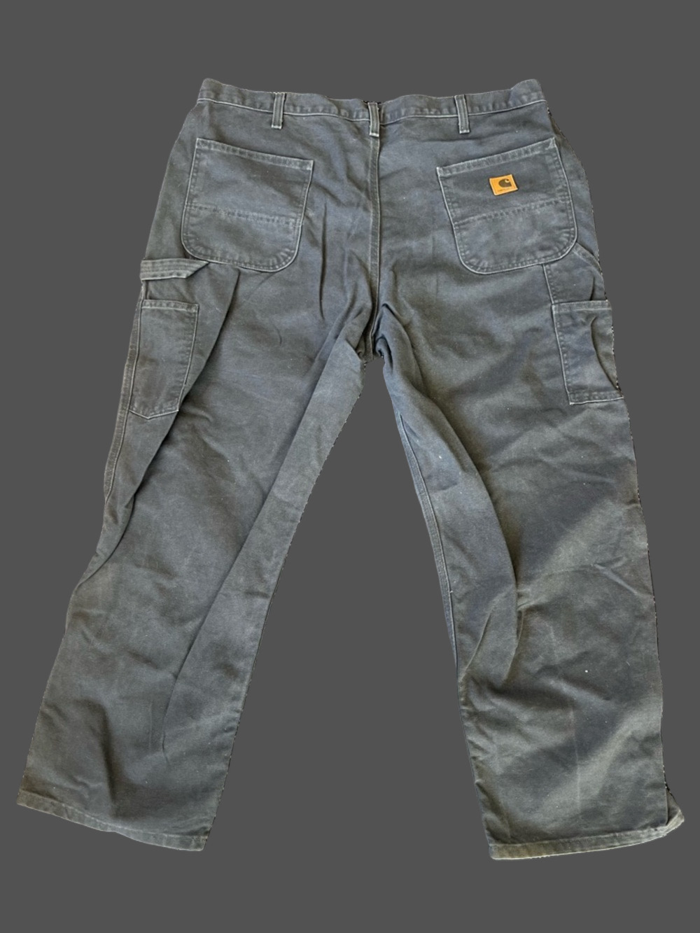 Carhartt B11 Dungaree Denim Carpenters Loose-Fit Washed Duck Utility Work Pants.